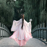 Chinese Traditional Dress Embroidered Large Swing Dress