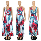 Nina Parker plus Size Dresses Sexy Strap Beach Chiffon Dress
