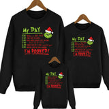 Grinch Hoodie Grinch Printed Straight Sweatshirt