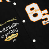 Baby Blue Varsity Jacket Letter Loose Men's Autumn Baseball Uniform Jacket