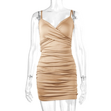 Hot Women In Tight Dresses Sexy V-Neck Suspender Dress