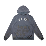 Saint Michael Hoodie Make Old Ripped Vintage Hoodie Men and Women