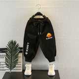 Toddler Boys Pants Small Yellow Duck Children's Clothing Boys' Spring and Autumn Track Sweatpants