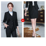Women Autumn Uniform Designs Formal Style Office Lady Bussiness Attire Work Suit Business Suit Workwear
