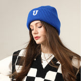 Toboggan Hat Female Winter Warm Windproof Knitted Hat Beanie Hat