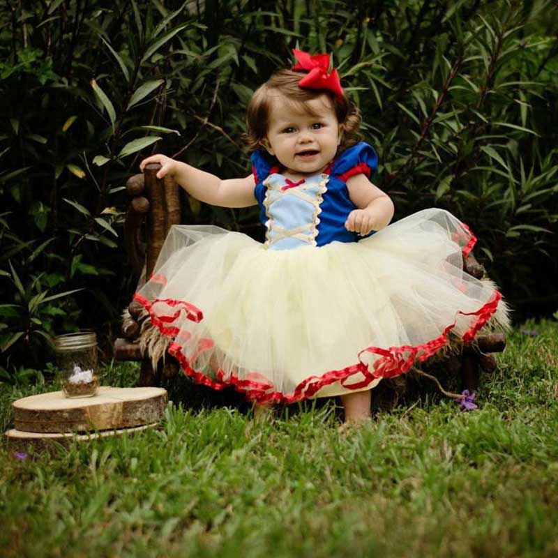 Halloween Frozen Dress Toddler Girls' Summer Dress Frozen Snowyprincess Skirt Gown