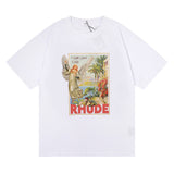 Rhude T Shirt Angel with Gods Help Men and Women