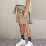Fog Fear Of God Essentials Shorts Multiline Reflective Letter Shorts Drawstring Fleece-Lined Track Pants