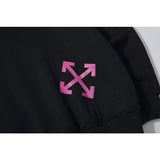 Autumn and Winter Rose Red Arrow Velvet Padded Hooded Sweatshirt Male and Female Couples Wear hoodie