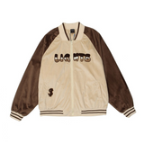 Cream Color Varsity Jacket Baseball Uniform Jacket