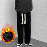 Men Pants Casual Pants Men's Autumn and Winter Straight Loose Pants