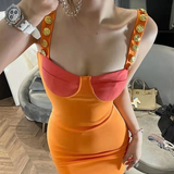 Hot Women in Tight Dresses Women's Summer Sexy Suspender Dress
