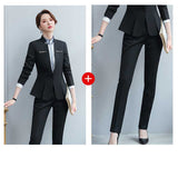 Women Autumn Uniform Designs Formal Style Office Lady Bussiness Attire Work Suit Business Wear Women's Suit Work Clothes