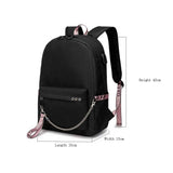 Stranger Things Backpack USB Rechargeable Oxford Cloth Student Schoolbag