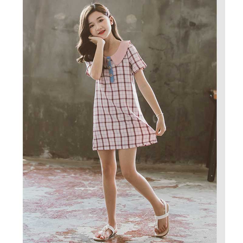 Girls' Dress Summer Short Sleeve Princess Dress Children GIRL'S Summer Dress