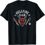 Hellfire Club Shirt Skull and Weapon T-shirt