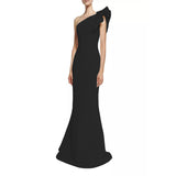 Formal Dresses & Gowns Dress Ruffle Sleeve Slim-Fit One-Shoulder Dress