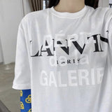 Gallery Dept Gallery Dept Printed Casual Versatile Couple Short Sleeve T-shirt