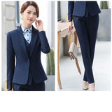 Women's Autumn Uniform Designs Formal Style Office Lady Bussiness Attire Work Suit