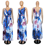 Nina Parker plus Size Dresses Sexy Strap Beach Chiffon Dress