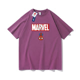 Marvel T Shirt Spider-Man Summer Short-Sleeved T-shirt Men's Loose Cotton