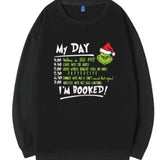 Grinch Hoodie Grinch Printed Straight Sweatshirt