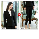 Women Autumn Uniform Designs Formal Style Office Lady Bussiness Attire Work Suit Business Suit OL