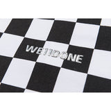 We11 Done T Shirts Plaid Logo Letter Offset Printing Loose Men and Women