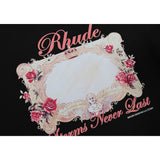 Rhude T Shirt Storms Never Last HD Rose Magic Mirror Printing