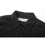 Arrow Denim Jacket Jean Coat off Ow White Tape Arrow Men and Women Couple Denim Jacket Coat Owt