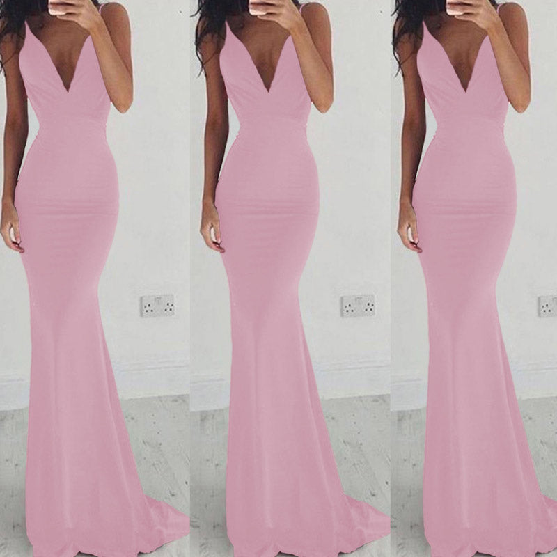 Formal Dresses & Gowns Women's Dress Fashionable Sexy Strap Backless Dress