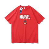 Marvel T Shirt Spider-Man Summer Short-Sleeved T-shirt Men's Loose Cotton