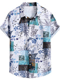 Men Hawaii Shirts Men's Shirt Summer Short Sleeve Casual Shirt