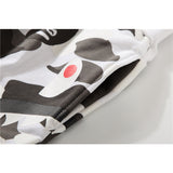 Shark Print Shorts Camouflage Stitching Teeth Pattern Summer Men'S Casual Cotton Shorts Fifth Pants