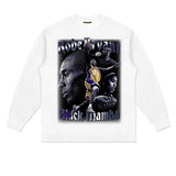 Kobe Shirt Tribute to Kobe Black Mamba Loose Heavy Long Sleeve T-shirt Pure Cotton