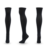 Winter Thick Knit Thigh High Socks Long Stockings Boot Solid Color over the Knee Stockings Sweat-Absorbent Breathable Dance Pantyhose