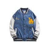 Cream Color Varsity Jacket Baseball Uniform