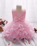 Girl Dress Bow Princess Dress Wedding Dress