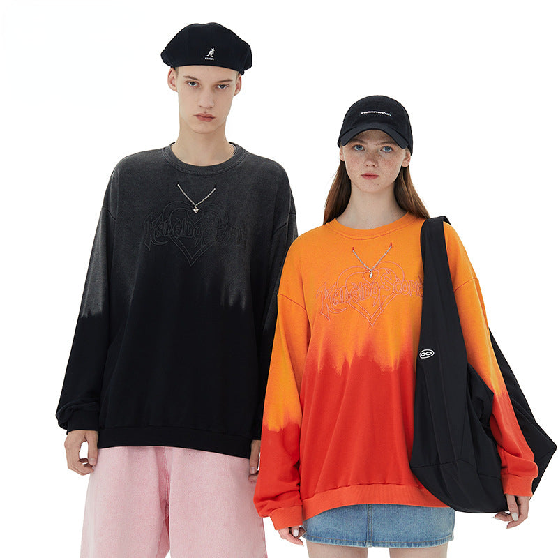 Preppy Aesthetic Sweatshirt Autumn Crew Neck Sweater Women's Long-Sleeved Top Men