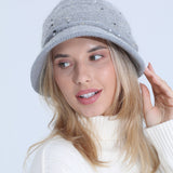 Women Winter Hats Knitted Hat Women's Autumn and Winter Bucket Hat plus Velvet Thickening