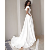 Bohemian Coachella Outfits V-neck Solid Color Dress Mop Dress