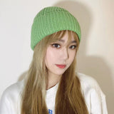 Toboggan Hat Female Autumn and Winter Warm Pullover Cap