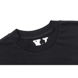 Vlone T Shirts Big V Figure Printing Stylish Loose Short Sleeve T-shirt Men and Women