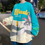 Men Sweatshirts Sweater Men's Loose Cartoon Coat Trendy