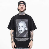 Oversized 90S T Shirt Spring and Summer Joint Name round Neck Loose Short Sleeves T-shirt for Men