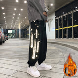 Men Pants Autumn and Winter Gray Sports Casual Pants