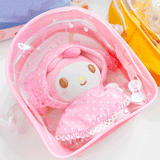 My Melody Bag Cute Clow M Cinnamoroll Babycinnamoroll Melody Raincoat Series PVC Cartoon Backpack Japanese Girl Heart Cartoon Crossbody Bag Kulomi