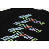 We11 Done T Shirts Color Classic Letter Printing for Men and Women