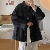 Paisley Denim Jacket Men's Autumn and Winter Jacket