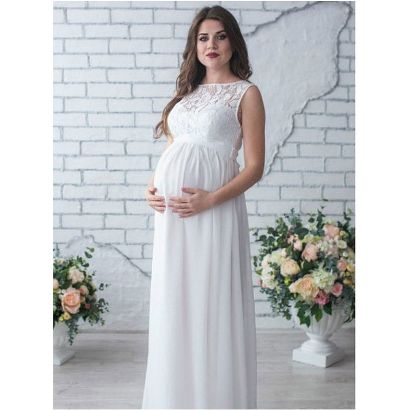 Maternity Clothes Dress Maternity Sexy Loose Trailing Jumpsuit Sleeveless Maternity Dress